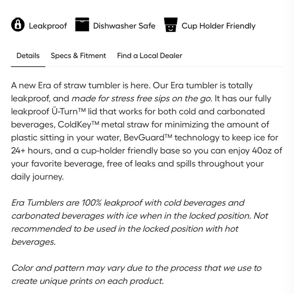 NIB Brumate Era Reverie 40oz - Picture 2 of 2